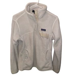 Patagonia Women's Re-Tool Snap-T® Pullover White & Cream, Size Small